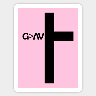 God Is Greater Than The Highs And Lows Sticker